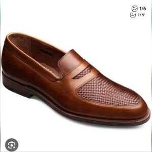 ALLEN EDMONDS CARLSBAD Brown Leather Loafers 14B